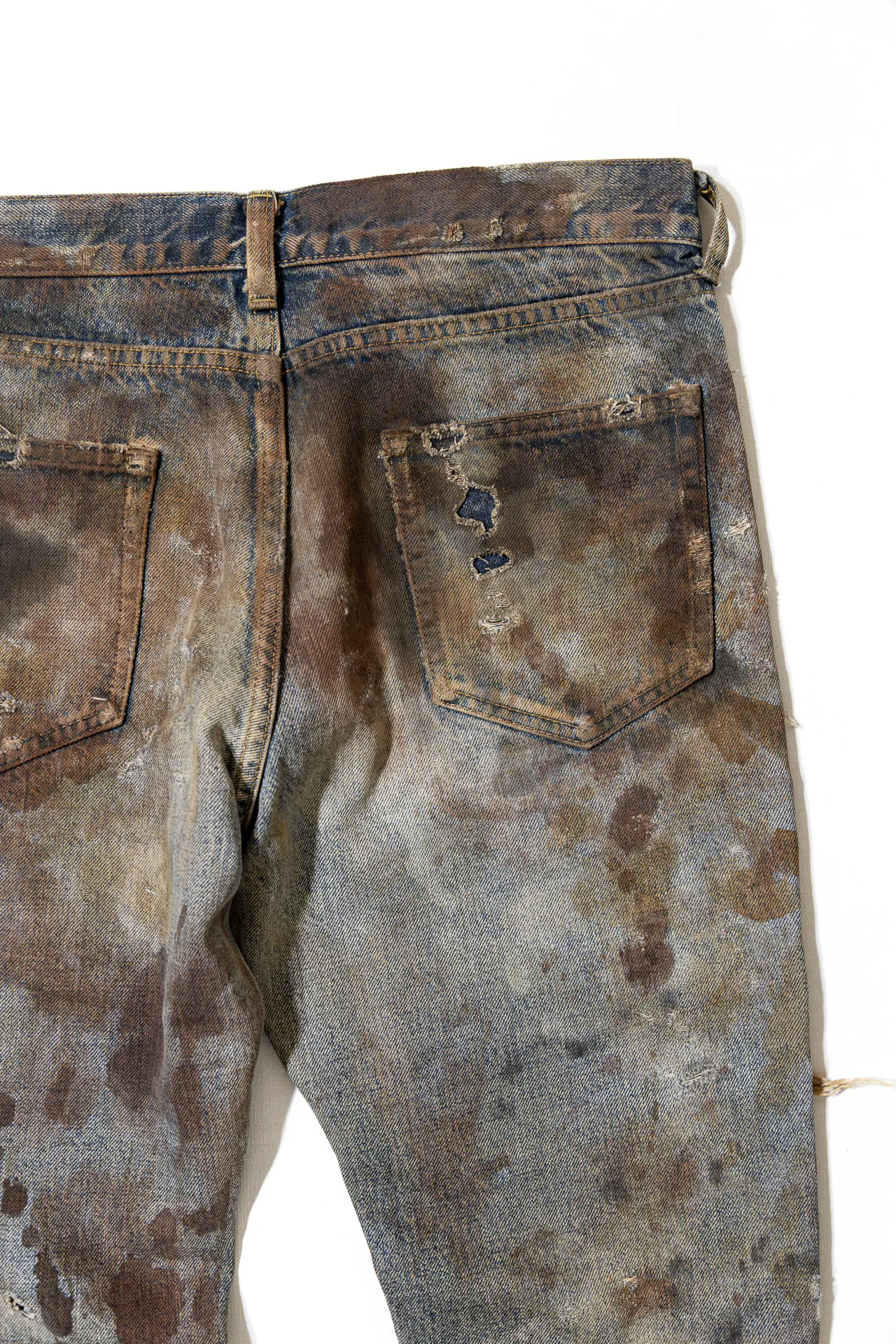 岡山のデニム加工会社 パンツ裏