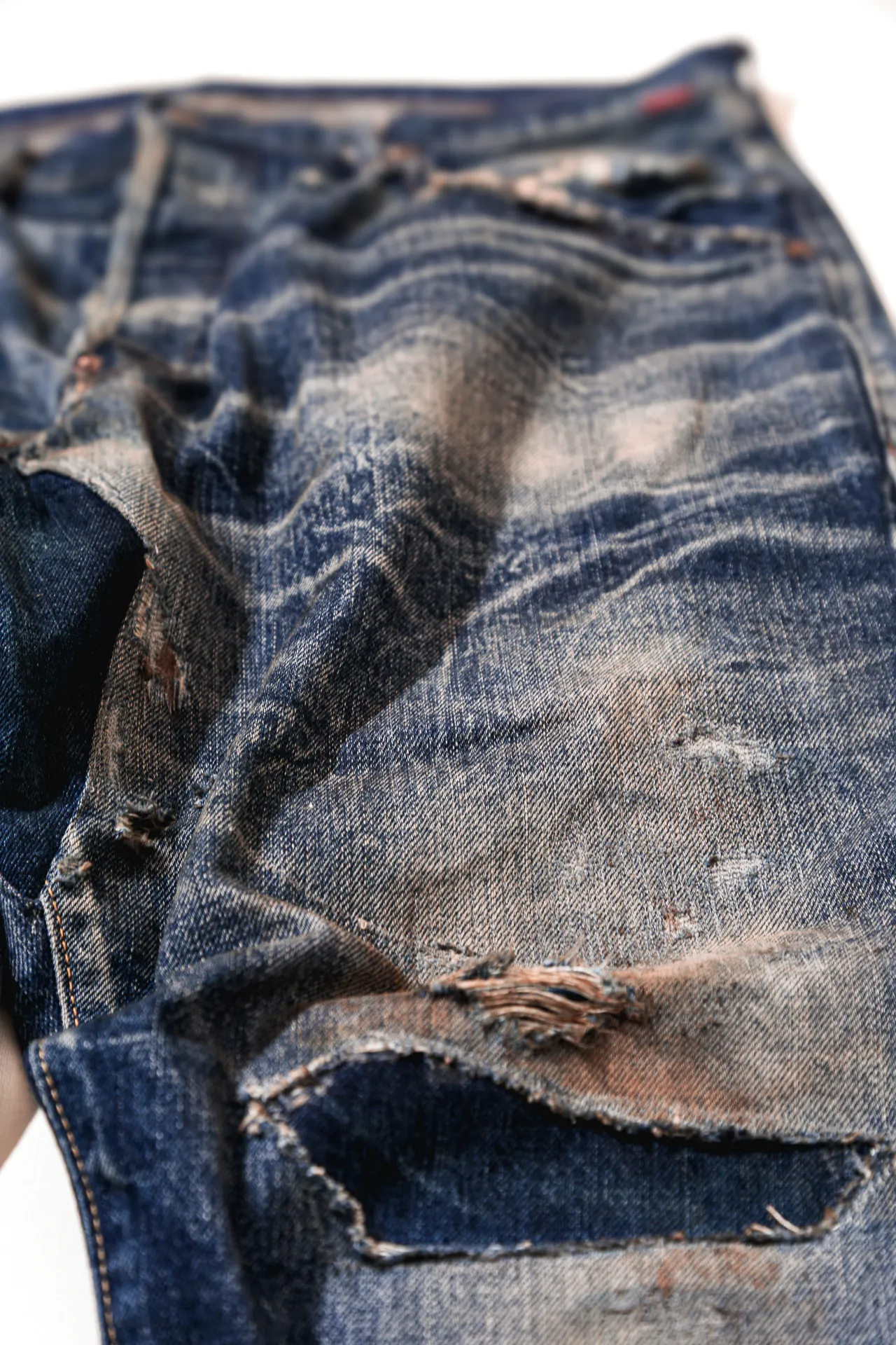 岡山のデニム加工会社 パンツ　アップ