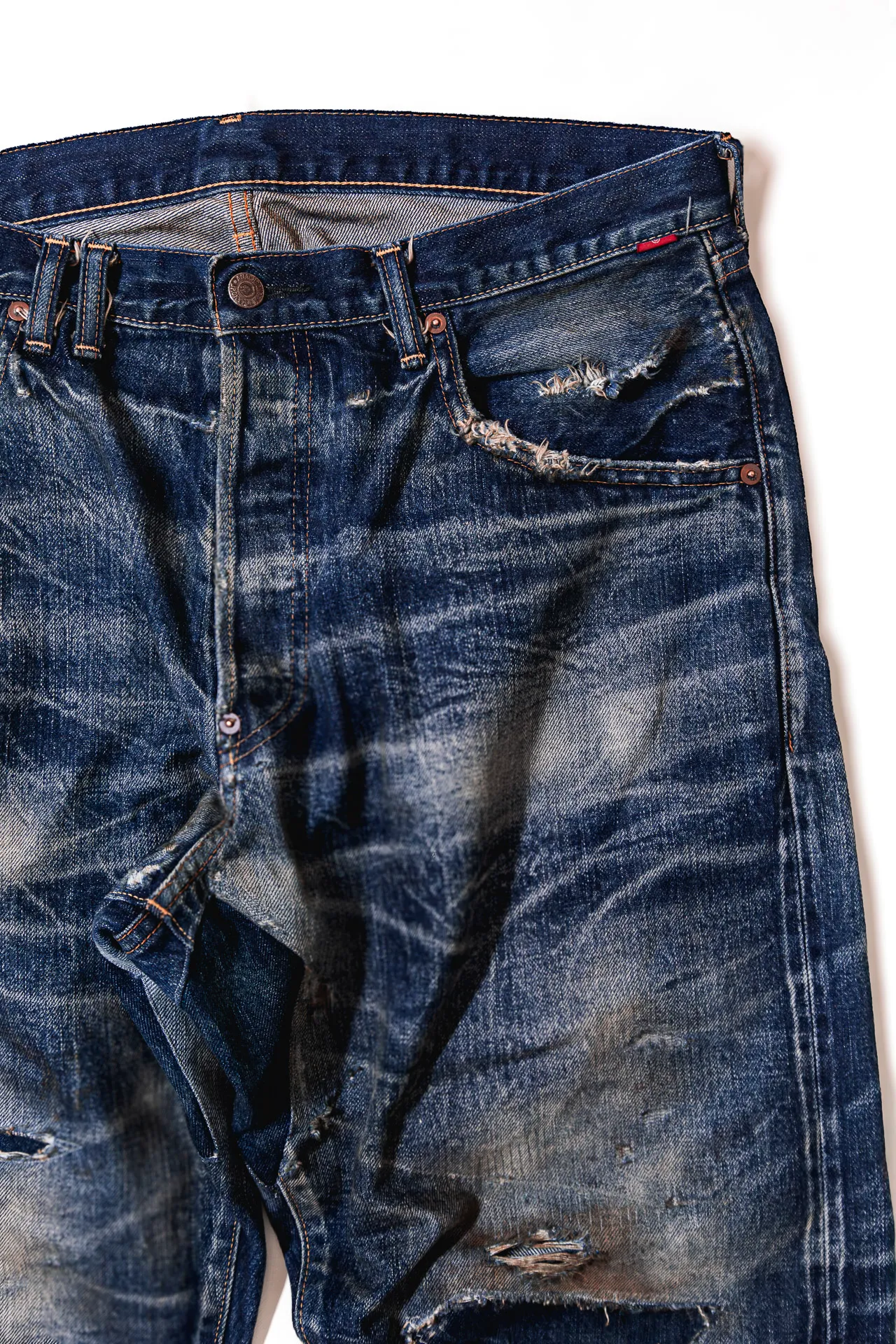 岡山のデニム加工会社 パンツ　アップ