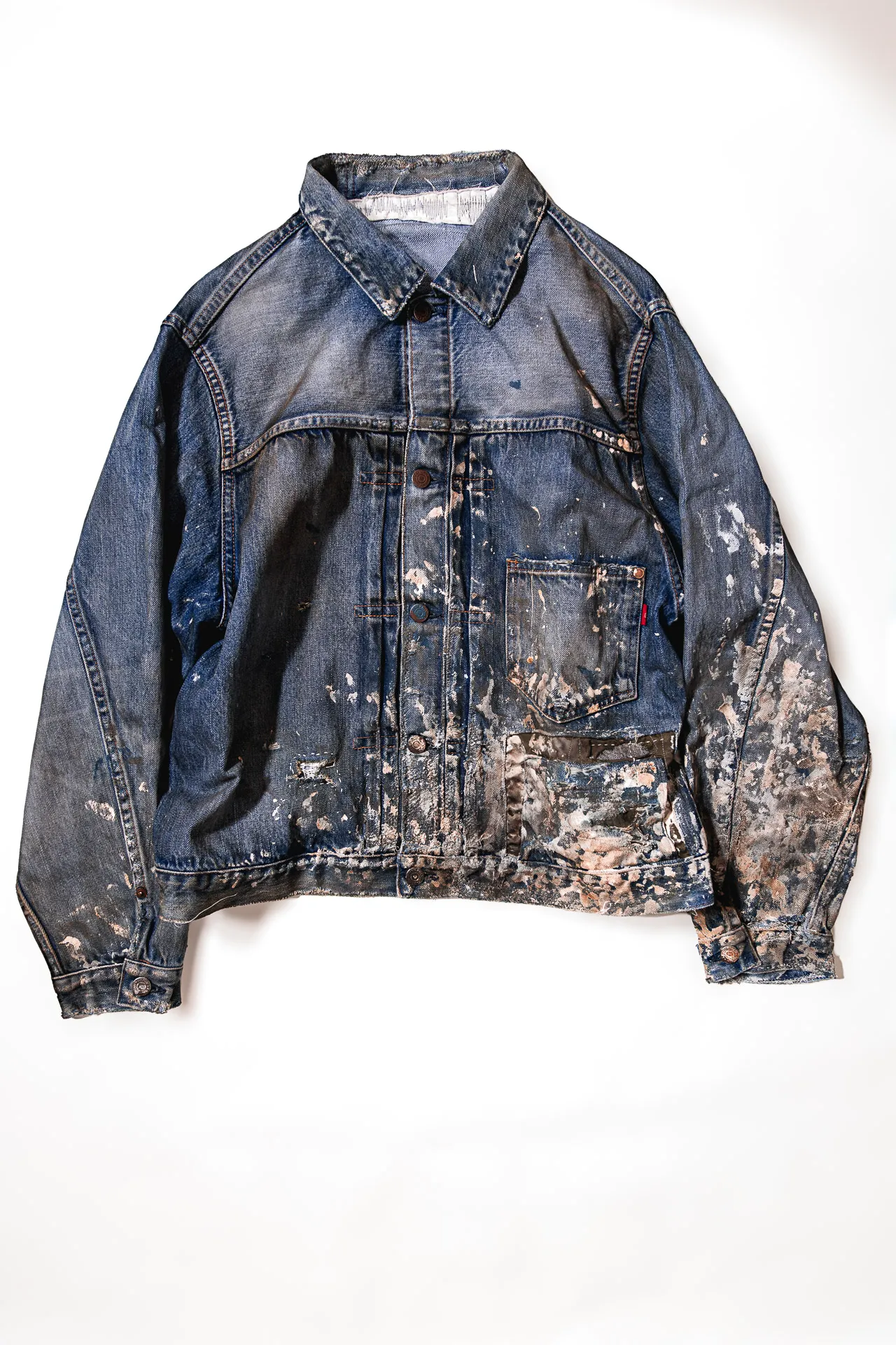 児島のデニム加工シェイヴのジャケット