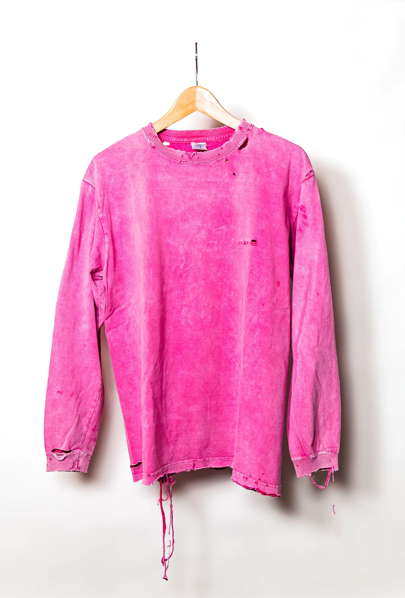 児島のデニム加工シェイヴのスウェット